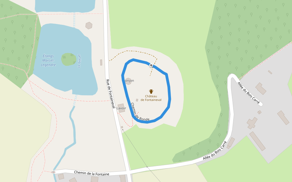 Chemin de Ronde walking route map in Port-Jérôme-sur-Seine