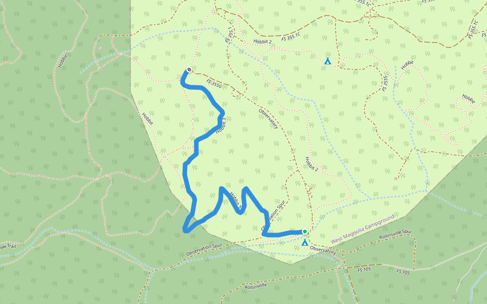 Hobbit 3 walking route map in Nederland