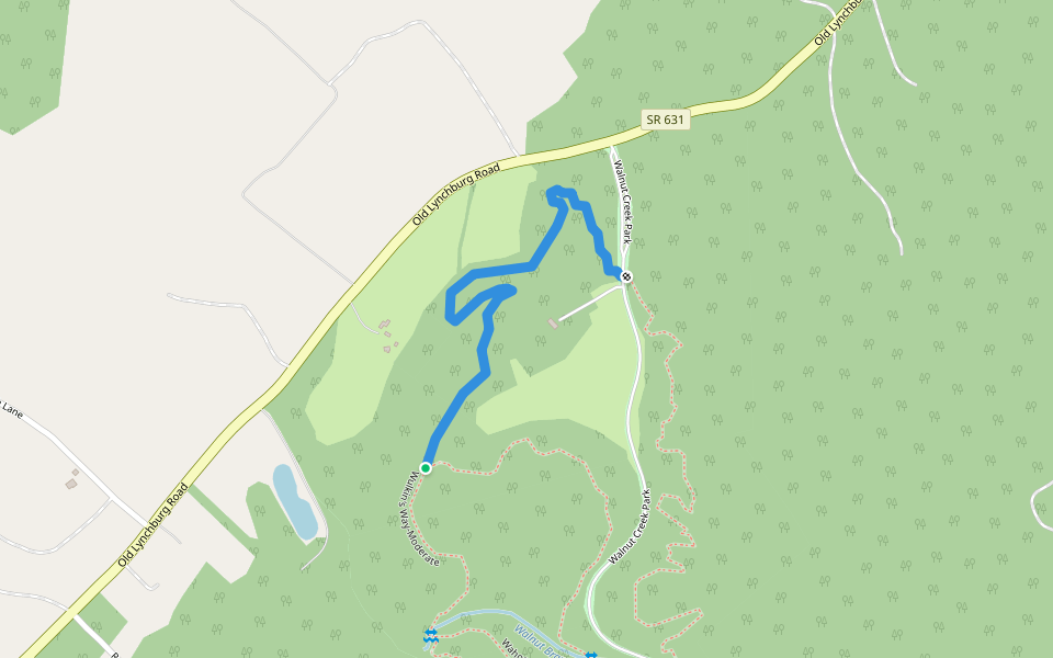 Bike Factory Tr.-Moderate walking route map in North Garden