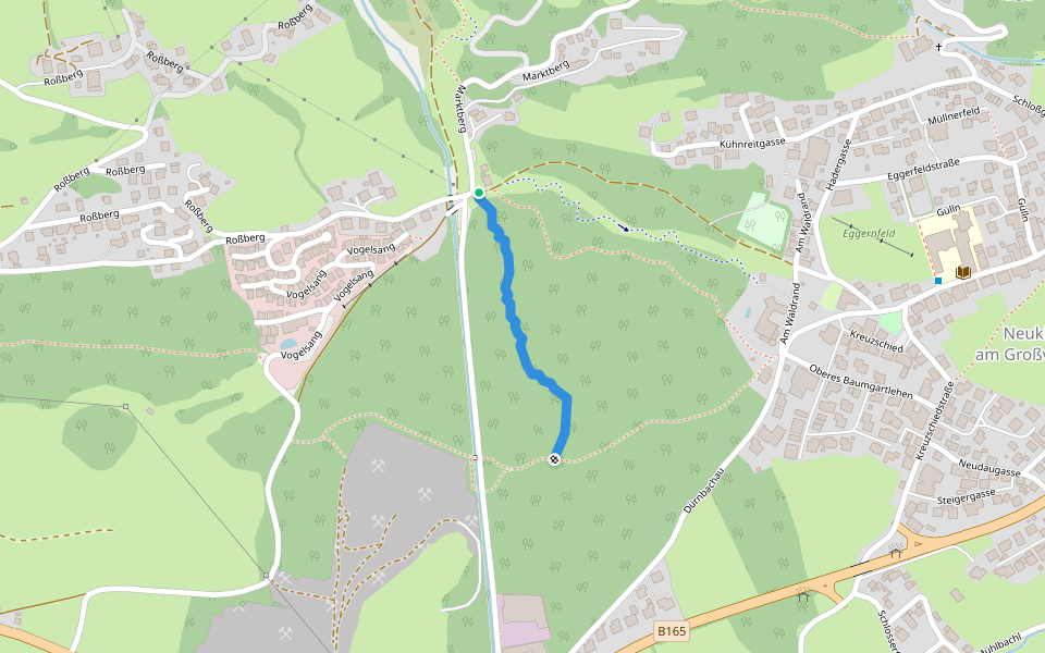 Bike Supercross "The Channel" walking route map in Rosental