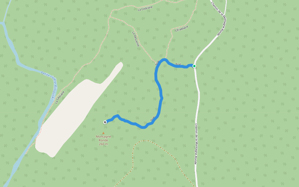 Noé walking route map in Saint-Valérien