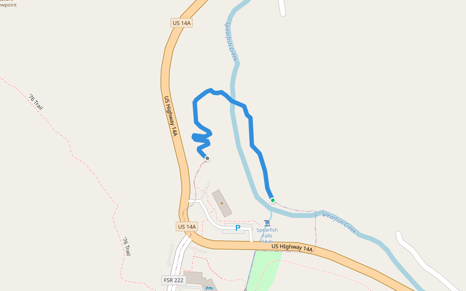 Spearfish Canyon Floor Nature Hiking Trail