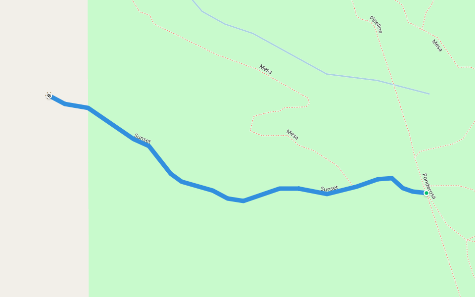 Sunset Walking And Running Trail Kamloops, British Columbia Pacer