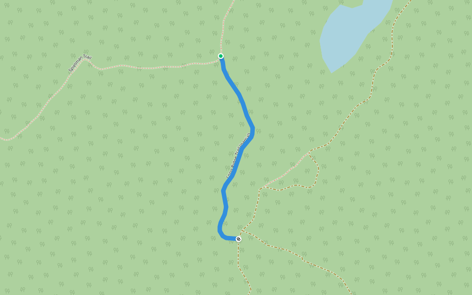 Long Ridge Trail (partial) walking route map in Berkeley Springs