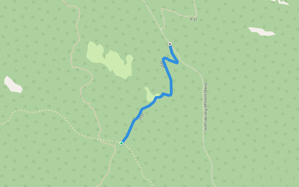 IT37 walking route map in Pinterreno