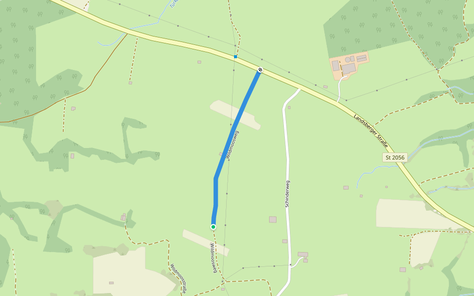 Wildmoosweg walking route map in Dießen am Ammersee