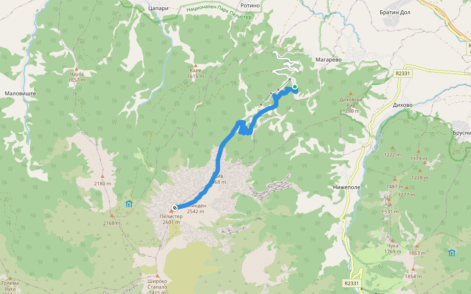 Каменлива патека walking route map in Bitola