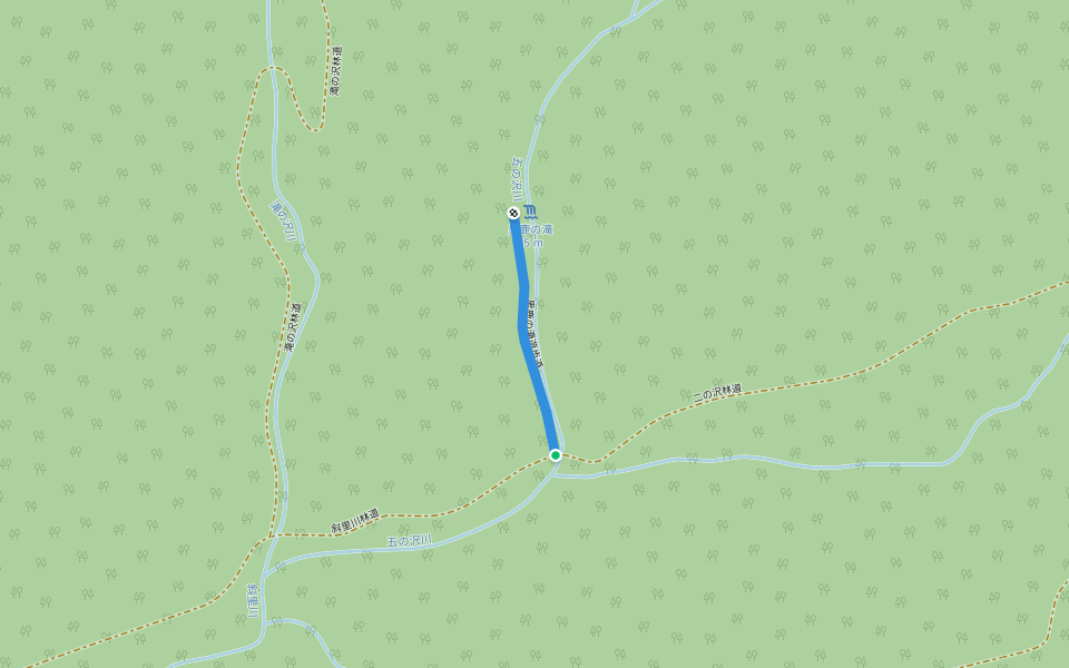 男鹿の滝遊歩道 walking route map in Kiyosato