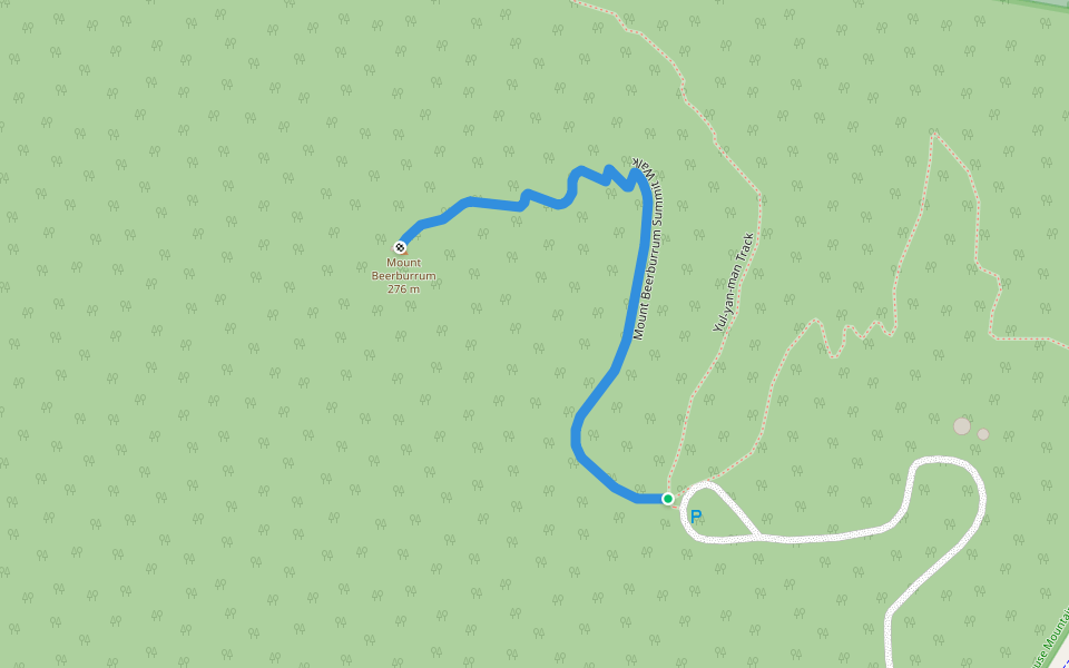 Mount Beerburrum Summit Walk walking route map in Beerburrum