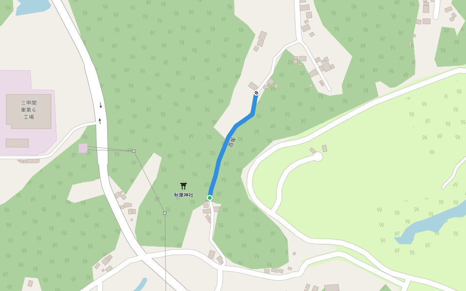 百坂 walking route map in Futtsu