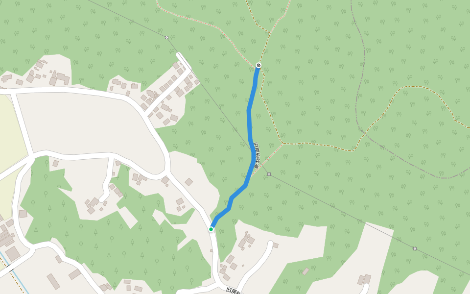 旧房総往還 walking route map in Futtsu