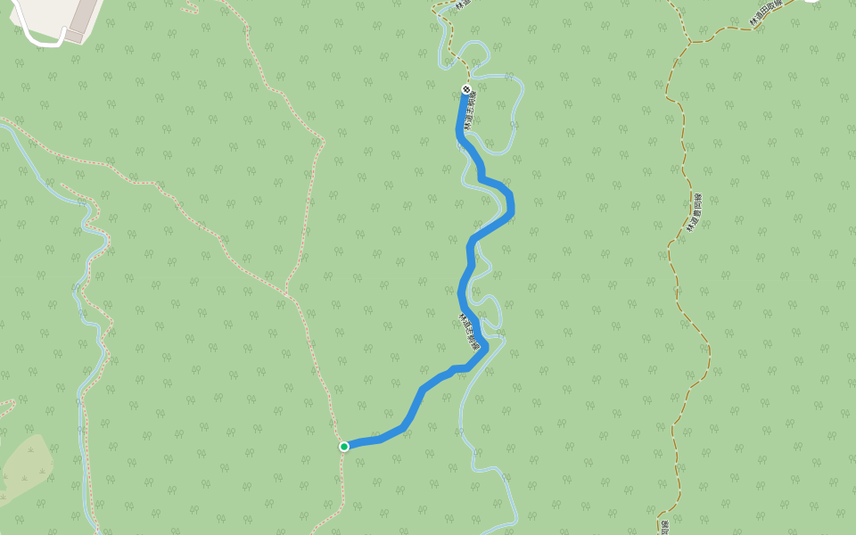 林道志駒線 walking route map in Futtsu