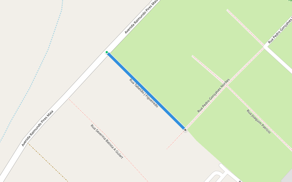 Rua Tabelião J Figueiredo walking route map in Crato