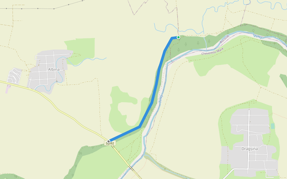 dig walking route map in Dragșina