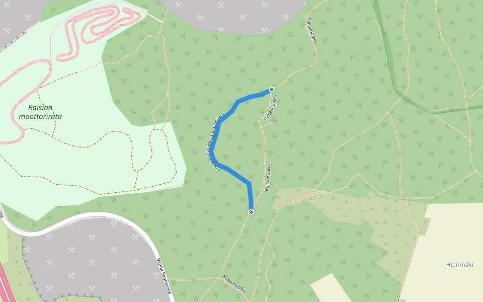 Ei kokonaisuudessaan käytössä walking route map in Raisio