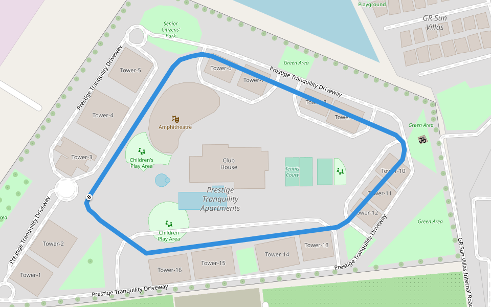 Huskur Rto Track Jogging Track in Karnataka | Walking Map
