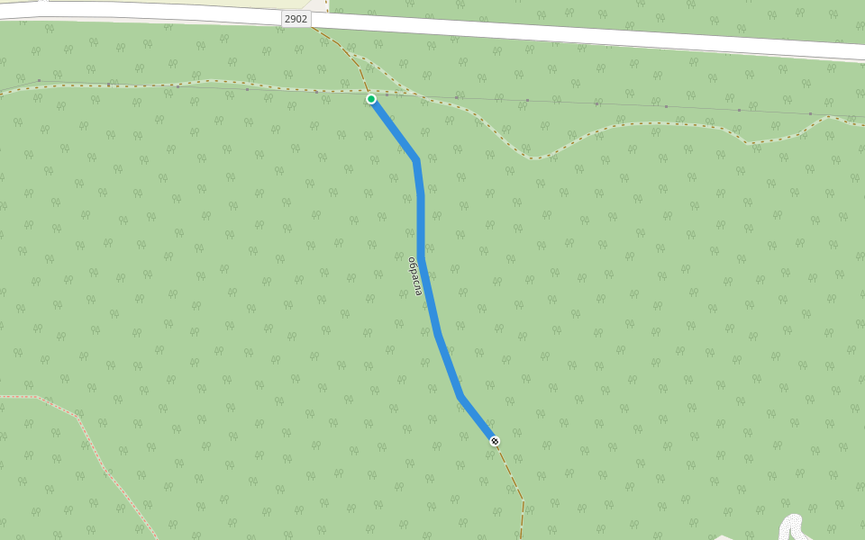 обрасла walking route map in Varna