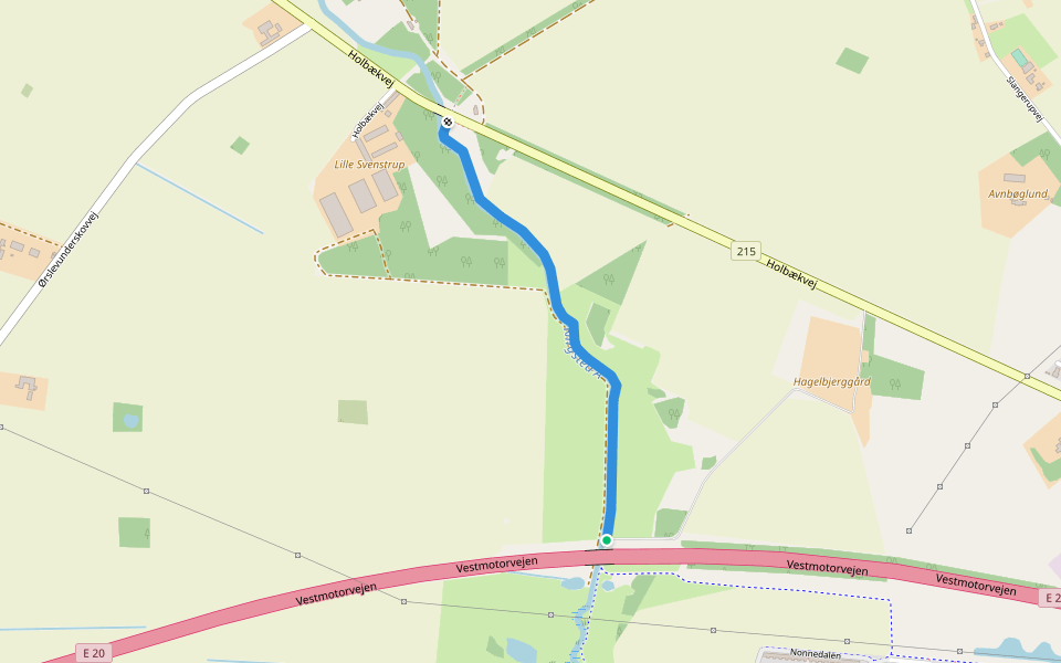 Ringsted Oplevelsessti walking route map in Ringsted