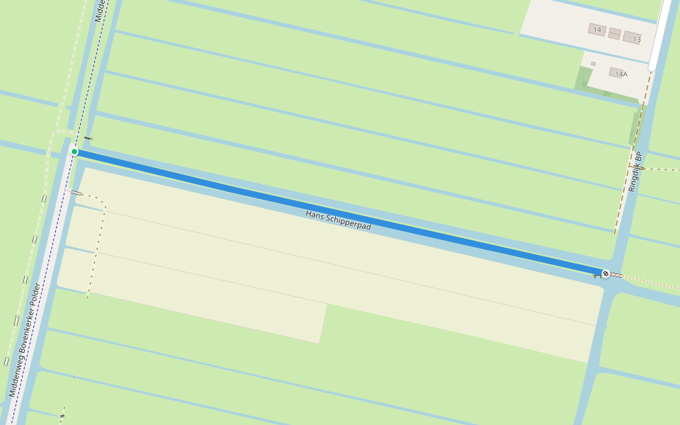 Hans Schipperpad walking route map in Amstelveen
