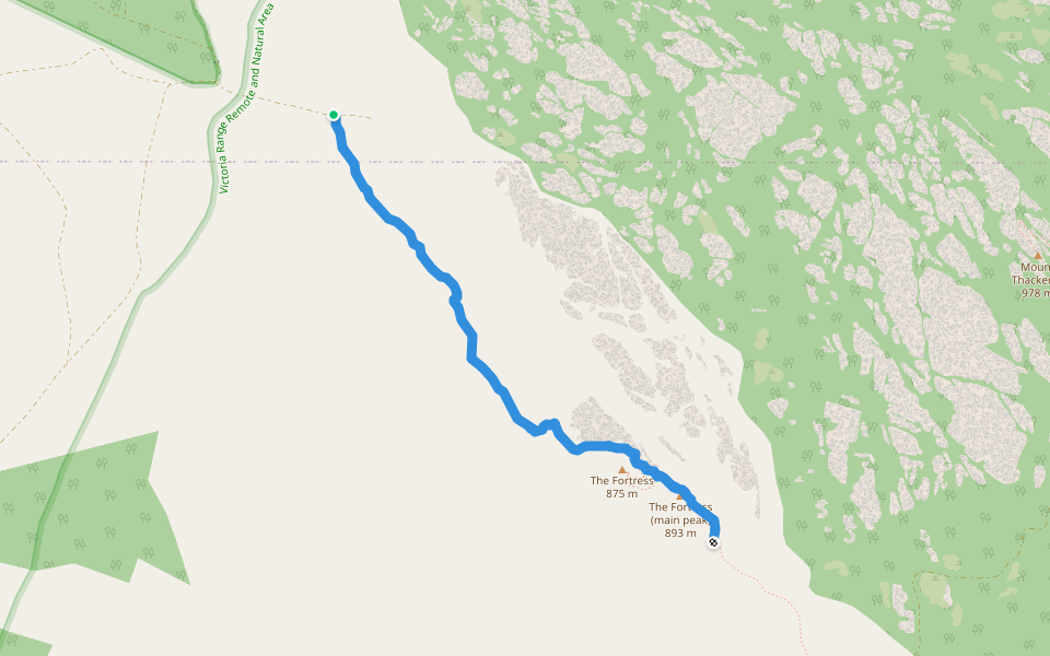 The Fortress Walk walking route map in Glenisla