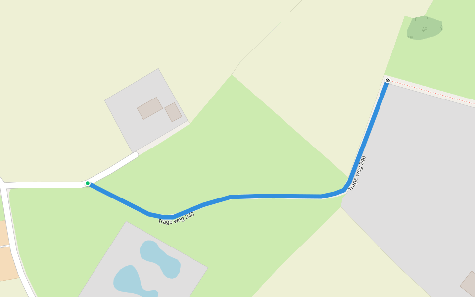 Trage weg 240 walking route map in Wortegem-Petegem