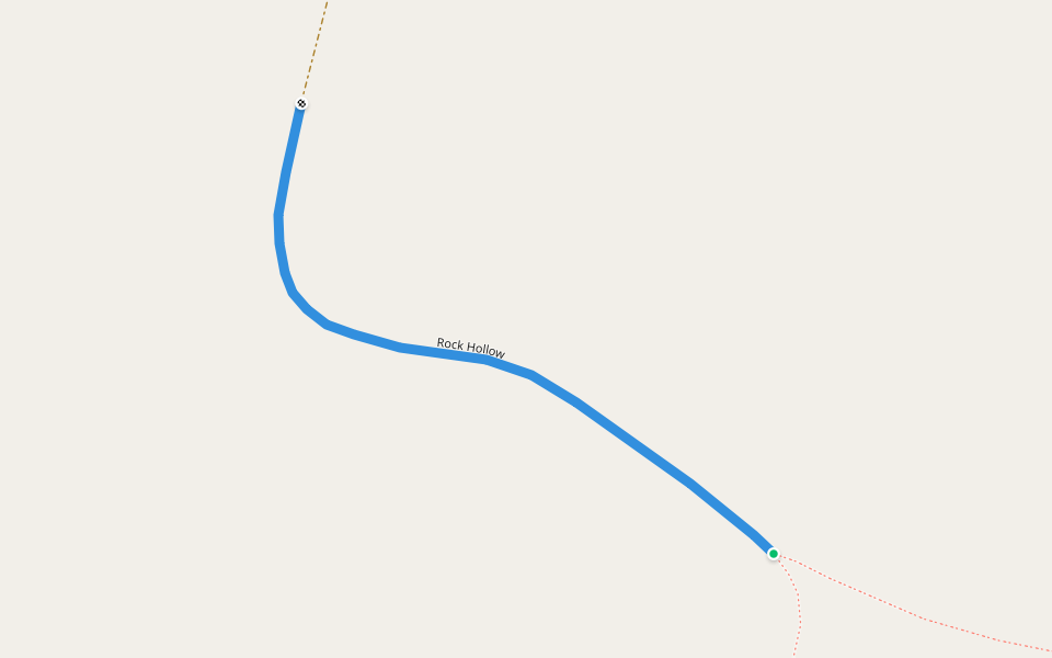 Rock Hollow walking route map in Ashton