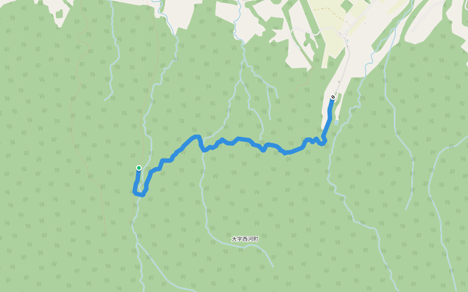 積丹林道 walking route map in Shakotan