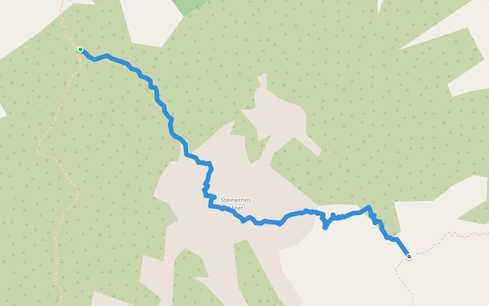 Zottachkofel Klettersteige walking route map in Sonnleiten