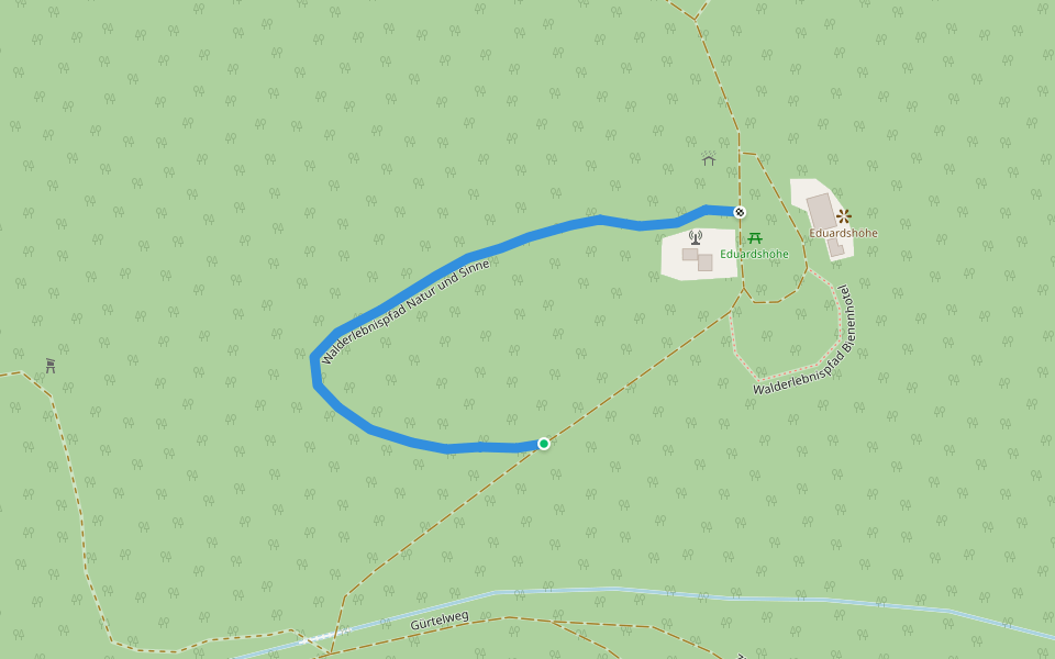Walderlebnispfad Natur und Sinne walking route map in Haßmersheim