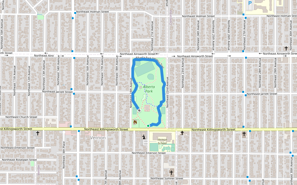 Alberta Park Jogging Trail