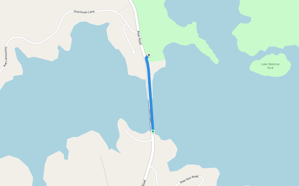 Dutchman's Creek Bridge Walkway walking route map in Ridgeway