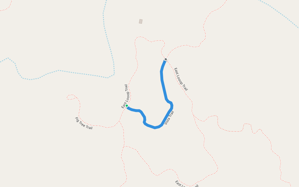 Vista Trail walking route map in Cabo Pulmo