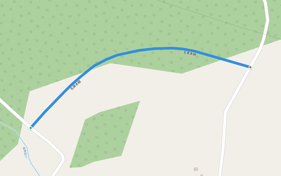 名寄本線 walking route map in Nishiokoppe