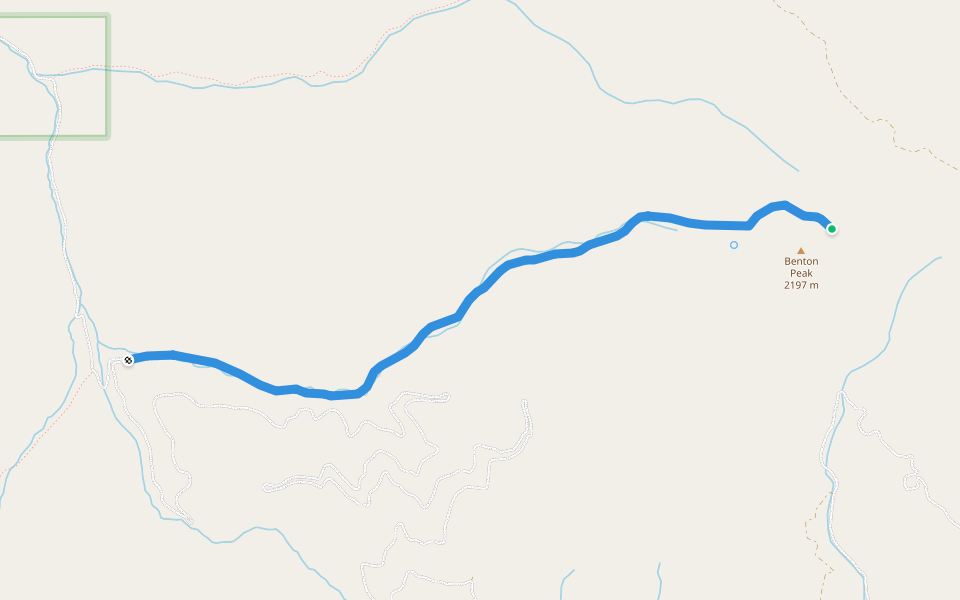 East Fork Stirgill Creek Trail walking route map in Weiser