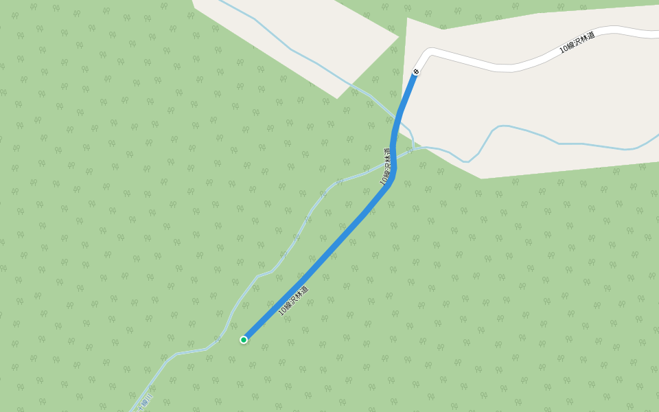 10線沢林道 walking route map in Takinoue