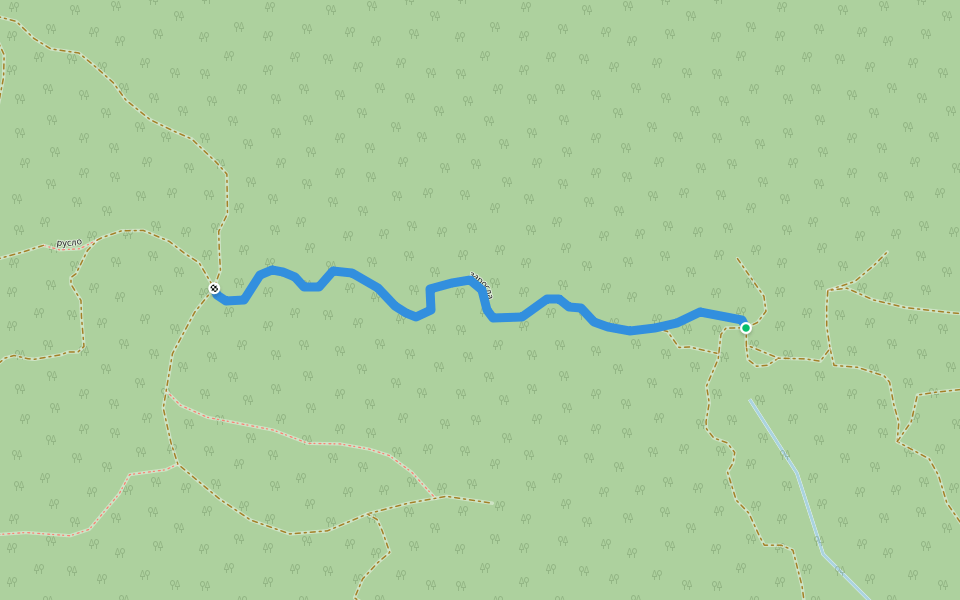заросла walking route map in Papay