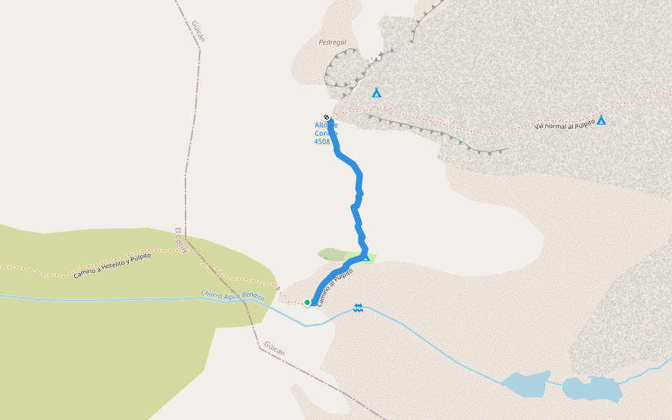Camino al Púlpito