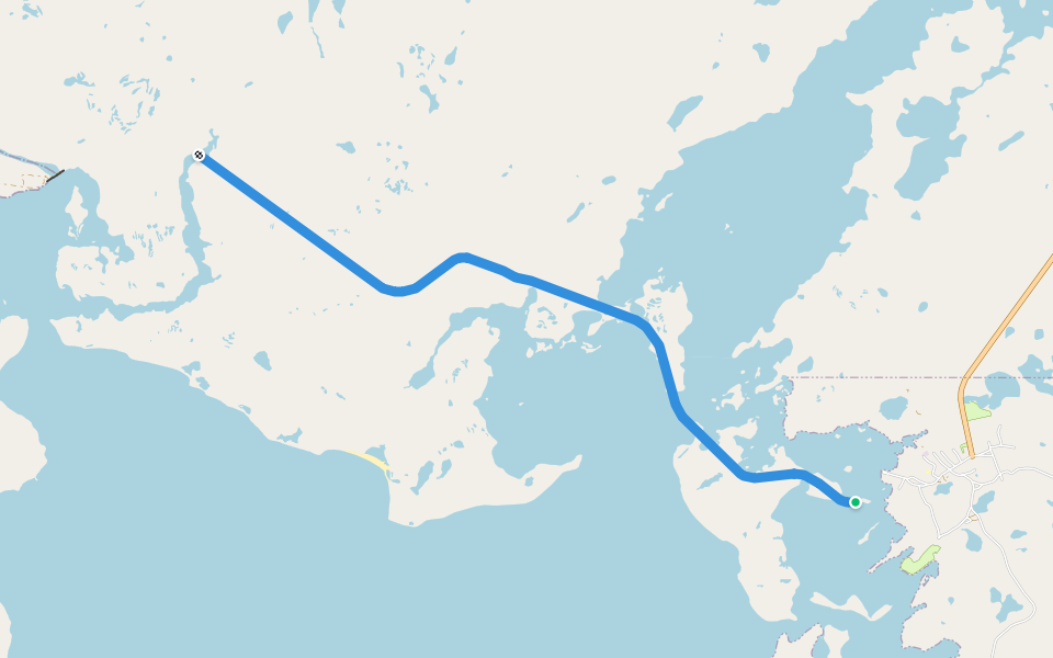 T'Railway walking route map in Howley