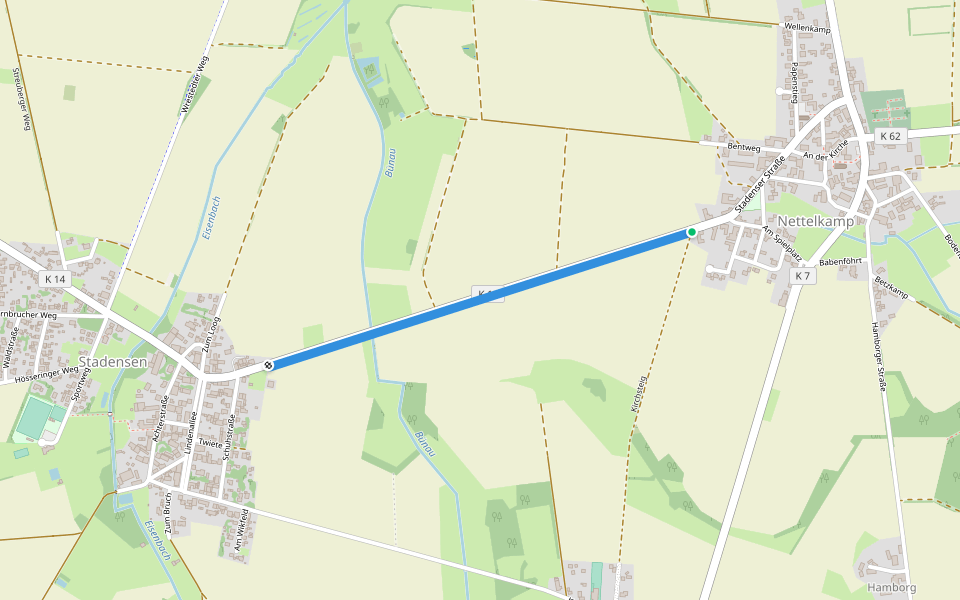 Bürgerpfad walking route map in Wrestedt