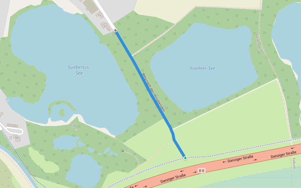 Weg nach den Hingbenden