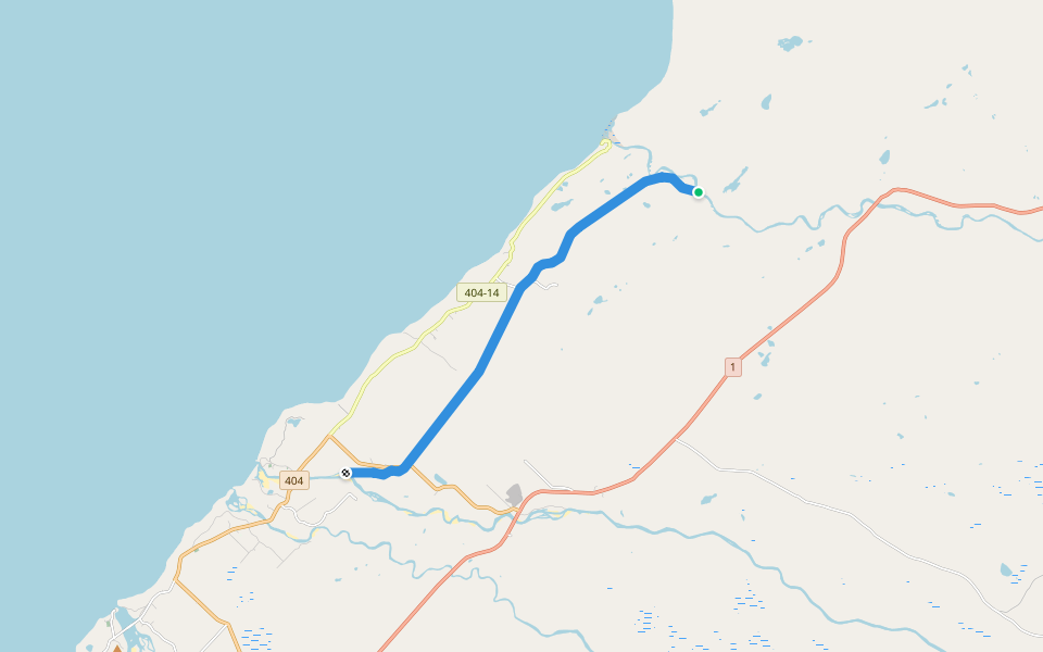 T'Railway walking route map in Highlands