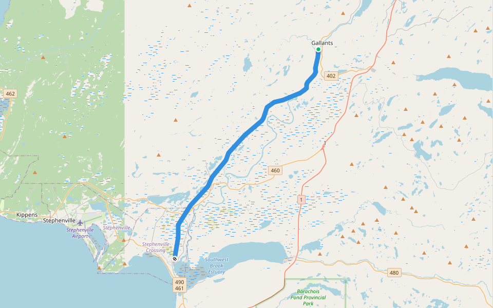 T'Railway walking route map in Gallants