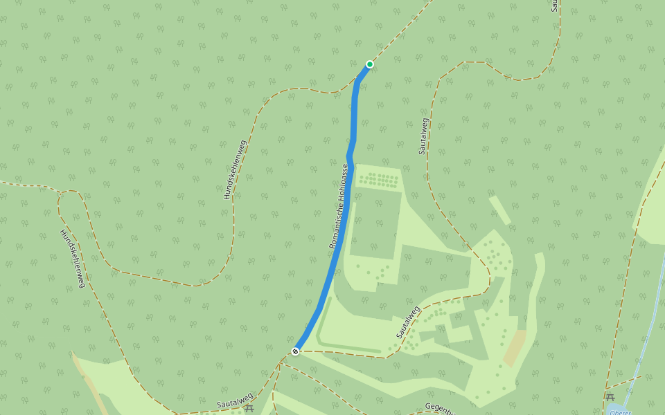 Romantische Hohlgasse walking route map in Ihringen