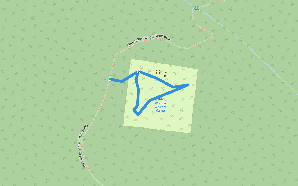 Canondale Range Great! Walk walking route map in Kenilworth