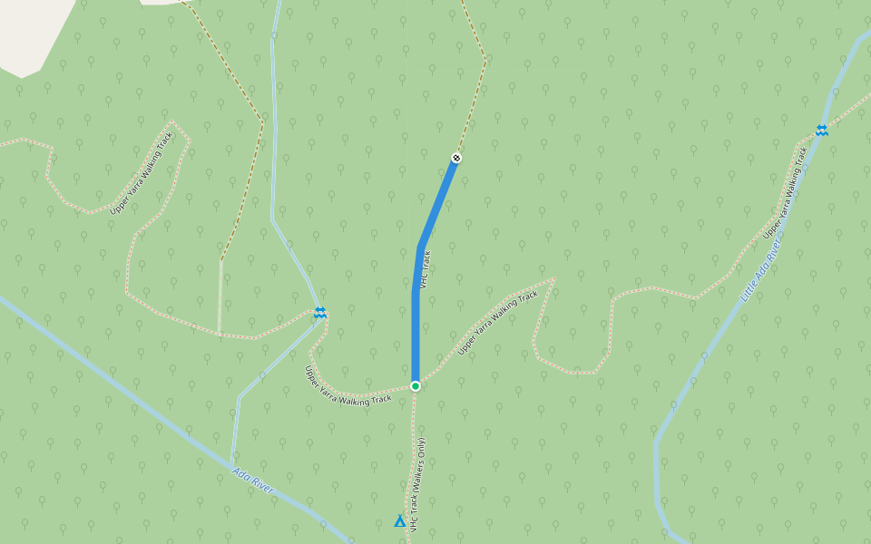 VHC Track walking route map in Ada