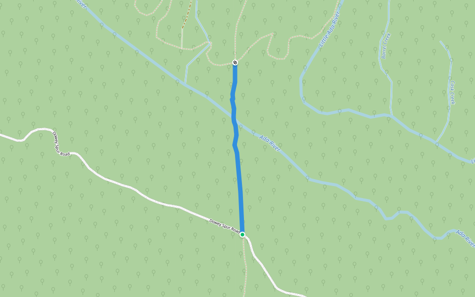 VHC Track (Walkers Only) walking route map in Ada