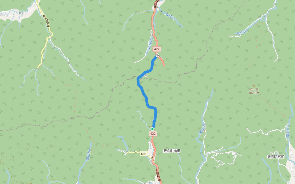 国道422号 walking route map in Matsusaka