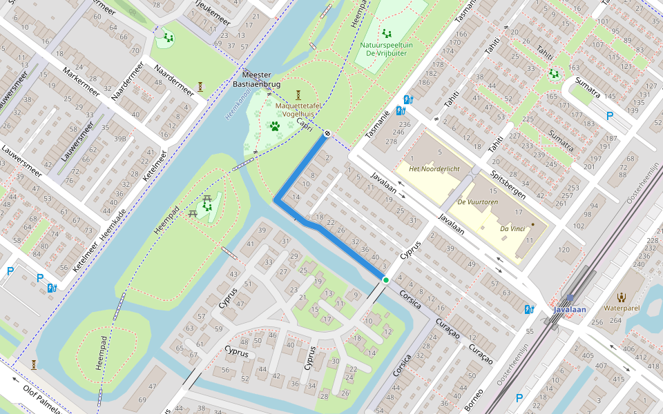 Capri walking route map in Zoetermeer