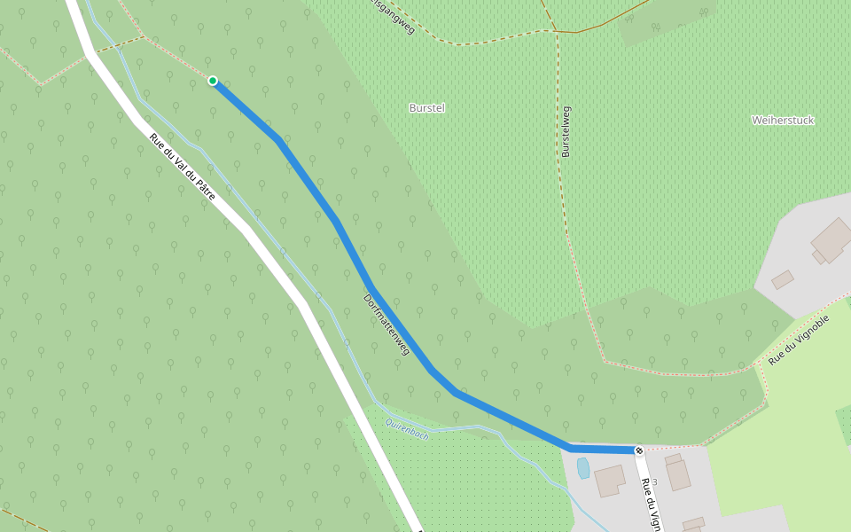 Dorfmattenweg walking route map in Orschwihr