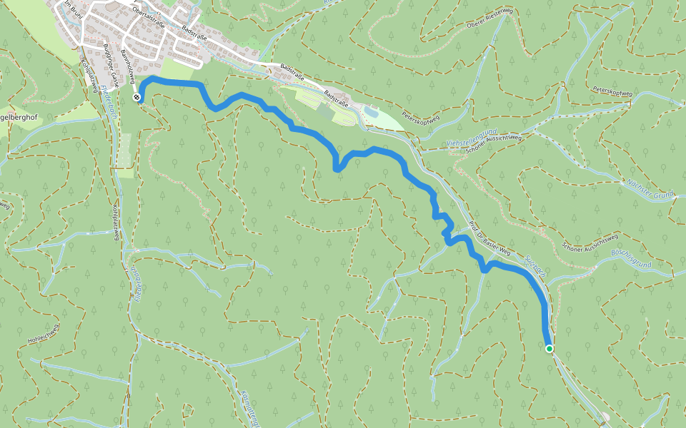 Ernst-Büche-Weg walking route map in Sulzburg